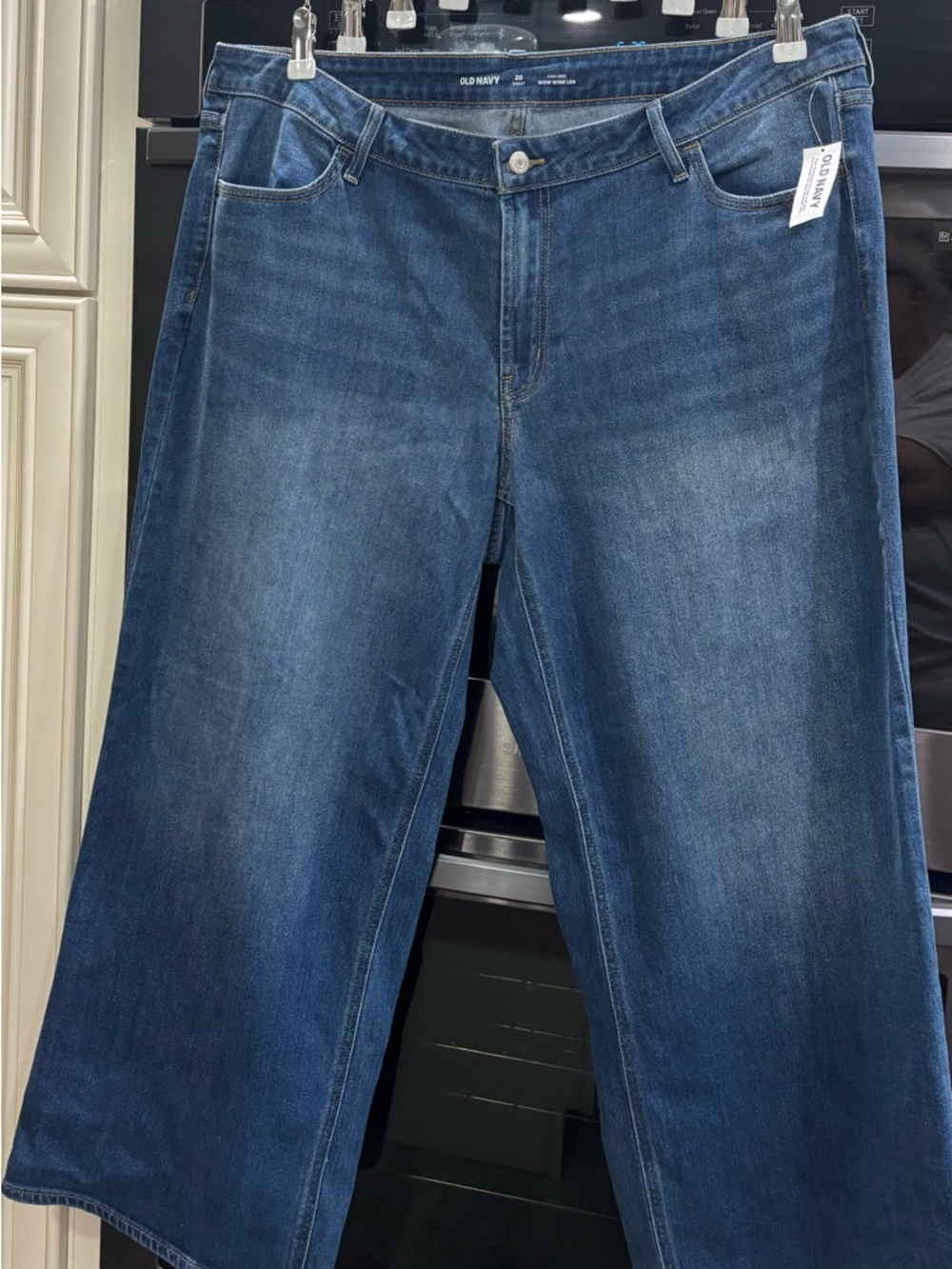 Old Navy Blue Denim High-Rise Wow Wide Leg Jeans